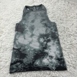 Lululemon Swiftly Tech Tank 2.0 *Wash Shibori Stripe Graphite Grey